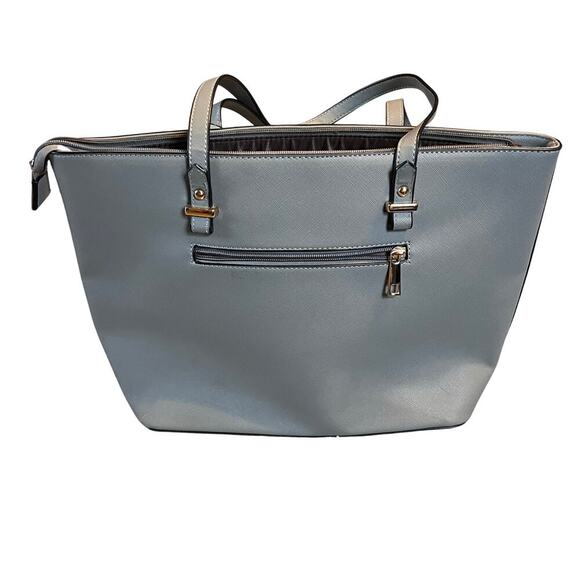 LoveVook Gray Shoulder Bag. PU Leather.  Zip Closure, Front and Inside Pockets. - Picture 2 of 8